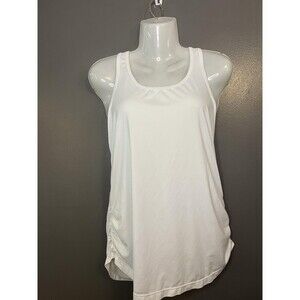 Gaiam Shirt Womens Medium White Racerback Yoga Tank Top Activewear Athletic
